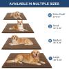 imageOLANLY Dog Door Mat for Muddy Paws 48x30 Ultra Absorbent Chenille Mud Doormat NonSlip Washable and Dirt Trapping Doormat for Indoor Entryway QuickDry Indoor Pet Bed Mats for Dogs GreyMocha
