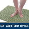 imageOLANLY Dog Door Mat for Muddy Paws 48x30 Ultra Absorbent Chenille Mud Doormat NonSlip Washable and Dirt Trapping Doormat for Indoor Entryway QuickDry Indoor Pet Bed Mats for Dogs GreySage Green