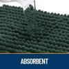imageOLANLY Dog Door Mat for Muddy Paws 48x30 Ultra Absorbent Chenille Mud Doormat NonSlip Washable and Dirt Trapping Doormat for Indoor Entryway QuickDry Indoor Pet Bed Mats for Dogs GreyBlackish Green