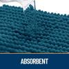 imageOLANLY Dog Door Mat for Muddy Paws 48x30 Ultra Absorbent Chenille Mud Doormat NonSlip Washable and Dirt Trapping Doormat for Indoor Entryway QuickDry Indoor Pet Bed Mats for Dogs GreyAtlantic Blue
