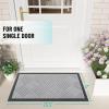 imageOLANLY Front Door Mat Outside Entrance 295x17 Absorbent Heavy Duty Sturdy Natural Rubber Doormat Indoor Outdoor Stain and Fade Resistant NonSlip Low Profile Floor Mat for Entryway Grey DiamondLight Gray Diamond