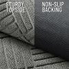 imageOLANLY Front Door Mat Outside Entrance 295x17 Absorbent Heavy Duty Sturdy Natural Rubber Doormat Indoor Outdoor Stain and Fade Resistant NonSlip Low Profile Floor Mat for Entryway Grey DiamondModern Gray Diamond