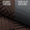 imageOLANLY Front Door Mat Outside Entrance 295x17 Absorbent Heavy Duty Sturdy Natural Rubber Doormat Indoor Outdoor Stain and Fade Resistant NonSlip Low Profile Floor Mat for Entryway Grey DiamondBrown Diamond