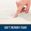 imageOLANLY Memory Foam Bath Mat 30x20 Super Soft Absorbent Bathroom Rugs Quick Dry Machine Washable Shower Floor Rugs Bathmat Carpet Bathroom Home Decor Accessories Ivory