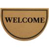 imageOLANLY Front Door Mat Low Profile Doormat Stain and Fade Resistant Easy to Clean for Indoor and Outdoor Entrances Patio Porch or Entryway Brown 30x17 Inch Home Sweet HomeBrown