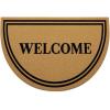 imageOLANLY Front Door Mat Low Profile Doormat Stain and Fade Resistant Easy to Clean for Indoor and Outdoor Entrances Patio Porch or Entryway Brown 30x17 Inch Home Sweet HomeBrown