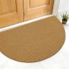imageOLANLY Front Door Mat Low Profile Doormat Stain and Fade Resistant Easy to Clean for Indoor and Outdoor Entrances Patio Porch or Entryway Brown 30x17 Inch Home Sweet HomeBrown