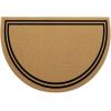 imageOLANLY Front Door Mat Low Profile Doormat Stain and Fade Resistant Easy to Clean for Indoor and Outdoor Entrances Patio Porch or Entryway Brown 30x17 Inch Home Sweet HomeBrown