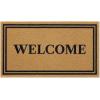imageOLANLY Front Door Mat Low Profile Doormat Stain and Fade Resistant Easy to Clean for Indoor and Outdoor Entrances Patio Porch or Entryway Brown 30x17 Inch Home Sweet HomeBrown
