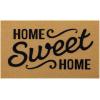 imageOLANLY Front Door Mat Low Profile Doormat Stain and Fade Resistant Easy to Clean for Indoor and Outdoor Entrances Patio Porch or Entryway Brown 30x17 Inch Home Sweet HomeBrown