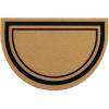 imageOLANLY Front Door Mat Low Profile Doormat Stain and Fade Resistant Easy to Clean for Indoor and Outdoor Entrances Patio Porch or Entryway Brown 30x17 Inch Home Sweet HomeBrown