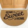 imageOLANLY Front Door Mat Low Profile Doormat Stain and Fade Resistant Easy to Clean for Indoor and Outdoor Entrances Patio Porch or Entryway Brown 30x17 Inch Home Sweet HomeBrown