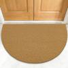 imageOLANLY Front Door Mat Low Profile Doormat Stain and Fade Resistant Easy to Clean for Indoor and Outdoor Entrances Patio Porch or Entryway Brown 30x17 Inch Home Sweet HomeBrown