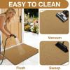 imageOLANLY Front Door Mat Low Profile Doormat Stain and Fade Resistant Easy to Clean for Indoor and Outdoor Entrances Patio Porch or Entryway Brown 30x17 Inch Home Sweet HomeBrown