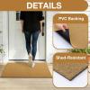 imageOLANLY Front Door Mat Low Profile Doormat Stain and Fade Resistant Easy to Clean for Indoor and Outdoor Entrances Patio Porch or Entryway Brown 30x17 Inch Home Sweet HomeBrown