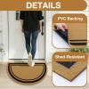 imageOLANLY Front Door Mat Low Profile Doormat Stain and Fade Resistant Easy to Clean for Indoor and Outdoor Entrances Patio Porch or Entryway Brown 30x17 Inch Home Sweet HomeBrown