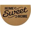 imageOLANLY Front Door Mat Low Profile Doormat Stain and Fade Resistant Easy to Clean for Indoor and Outdoor Entrances Patio Porch or Entryway Brown 30x17 Inch Home Sweet HomeBrown