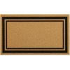 imageOLANLY Front Door Mat Low Profile Doormat Stain and Fade Resistant Easy to Clean for Indoor and Outdoor Entrances Patio Porch or Entryway Brown 30x17 Inch Home Sweet HomeBrown