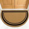 imageOLANLY Front Door Mat Low Profile Doormat Stain and Fade Resistant Easy to Clean for Indoor and Outdoor Entrances Patio Porch or Entryway Brown 30x17 Inch Home Sweet HomeBrown