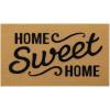 imageOLANLY Front Door Mat Low Profile Doormat Stain and Fade Resistant Easy to Clean for Indoor and Outdoor Entrances Patio Porch or Entryway Brown 30x17 Inch Home Sweet HomeBrown