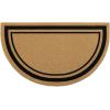 imageOLANLY Front Door Mat Low Profile Doormat Stain and Fade Resistant Easy to Clean for Indoor and Outdoor Entrances Patio Porch or Entryway Brown 30x17 Inch Home Sweet HomeBrown