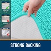 image:imageOLANLY Bathroom Rugs Sets 2 Piece Soft Absorbent Chenille Bath Mats and UShaped Contour Toilet Mat Area Rug Set Machine Washable Bath Carpet Home Decor Accessories 30x2024x20 GreyTeal