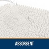 image:imageOLANLY Bathroom Rugs Sets 2 Piece Soft Absorbent Chenille Bath Mats and UShaped Contour Toilet Mat Area Rug Set Machine Washable Bath Carpet Home Decor Accessories 30x2024x20 GreyIvory