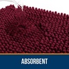 image:imageOLANLY Bathroom Rugs Sets 2 Piece Soft Absorbent Chenille Bath Mats and UShaped Contour Toilet Mat Area Rug Set Machine Washable Bath Carpet Home Decor Accessories 30x2024x20 GreyBurgundy