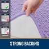 image:imageOLANLY Bathroom Rugs Sets 2 Piece Soft Absorbent Chenille Bath Mats and UShaped Contour Toilet Mat Area Rug Set Machine Washable Bath Carpet Home Decor Accessories 30x2024x20 GreyLavender