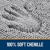 image:imageOLANLY Bathroom Rugs Sets 2 Piece Soft Absorbent Chenille Bath Mats and UShaped Contour Toilet Mat Area Rug Set Machine Washable Bath Carpet Home Decor Accessories 30x2024x20 GreyGrey