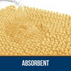 image:imageOLANLY Bathroom Rugs Sets 2 Piece Soft Absorbent Chenille Bath Mats and UShaped Contour Toilet Mat Area Rug Set Machine Washable Bath Carpet Home Decor Accessories 30x2024x20 GreyYellow