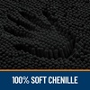 image:imageOLANLY Bathroom Rugs Sets 2 Piece Soft Absorbent Chenille Bath Mats and UShaped Contour Toilet Mat Area Rug Set Machine Washable Bath Carpet Home Decor Accessories 30x2024x20 GreyBlack