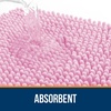 image:imageOLANLY Bathroom Rugs Sets 2 Piece Soft Absorbent Chenille Bath Mats and UShaped Contour Toilet Mat Area Rug Set Machine Washable Bath Carpet Home Decor Accessories 30x2024x20 GreyPink