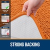 image:imageOLANLY Bathroom Rugs Sets 2 Piece Soft Absorbent Chenille Bath Mats and UShaped Contour Toilet Mat Area Rug Set Machine Washable Bath Carpet Home Decor Accessories 30x2024x20 GreyClay