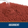 image:imageOLANLY Bathroom Rugs Sets 2 Piece Soft Absorbent Chenille Bath Mats and UShaped Contour Toilet Mat Area Rug Set Machine Washable Bath Carpet Home Decor Accessories 30x2024x20 GreyRustic Terracotta