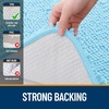 image:imageOLANLY Bathroom Rugs Sets 2 Piece Soft Absorbent Chenille Bath Mats and UShaped Contour Toilet Mat Area Rug Set Machine Washable Bath Carpet Home Decor Accessories 30x2024x20 GreySky Blue