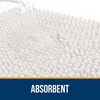 image:imageOLANLY Bathroom Rugs Sets 2 Piece Soft Absorbent Chenille Bath Mats and UShaped Contour Toilet Mat Area Rug Set Machine Washable Bath Carpet Home Decor Accessories 30x2024x20 GreyIvory