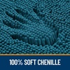 image:imageOLANLY Bathroom Rugs Sets 2 Piece Soft Absorbent Chenille Bath Mats and UShaped Contour Toilet Mat Area Rug Set Machine Washable Bath Carpet Home Decor Accessories 30x2024x20 GreyPeacock Blue
