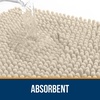 image:imageOLANLY Bathroom Rugs Sets 2 Piece Soft Absorbent Chenille Bath Mats and UShaped Contour Toilet Mat Area Rug Set Machine Washable Bath Carpet Home Decor Accessories 30x2024x20 GreySand