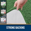 image:imageOLANLY Bathroom Rugs Sets 2 Piece Soft Absorbent Chenille Bath Mats and UShaped Contour Toilet Mat Area Rug Set Machine Washable Bath Carpet Home Decor Accessories 30x2024x20 GreyOlive Green