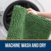 image:imageOLANLY Bathroom Rugs Sets 2 Piece Soft Absorbent Chenille Bath Mats and UShaped Contour Toilet Mat Area Rug Set Machine Washable Bath Carpet Home Decor Accessories 30x2024x20 GreyOlive Green