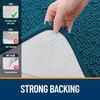 image:imageOLANLY Bathroom Rugs Sets 2 Piece Soft Absorbent Chenille Bath Mats and UShaped Contour Toilet Mat Area Rug Set Machine Washable Bath Carpet Home Decor Accessories 30x2024x20 GreyPeacock Blue