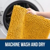 image:imageOLANLY Bathroom Rugs Sets 2 Piece Soft Absorbent Chenille Bath Mats and UShaped Contour Toilet Mat Area Rug Set Machine Washable Bath Carpet Home Decor Accessories 30x2024x20 GreyGolden Yellow