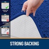 image:imageOLANLY Bathroom Rugs Sets 2 Piece Soft Absorbent Chenille Bath Mats and UShaped Contour Toilet Mat Area Rug Set Machine Washable Bath Carpet Home Decor Accessories 30x2024x20 GreyRoyal Blue