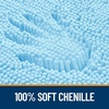 image:imageOLANLY Bathroom Rugs Sets 2 Piece Soft Absorbent Chenille Bath Mats and UShaped Contour Toilet Mat Area Rug Set Machine Washable Bath Carpet Home Decor Accessories 30x2024x20 GreySky Blue