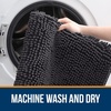 image:imageOLANLY Bathroom Rugs Sets 2 Piece Soft Absorbent Chenille Bath Mats and UShaped Contour Toilet Mat Area Rug Set Machine Washable Bath Carpet Home Decor Accessories 30x2024x20 GreyDark Grey