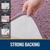 image:imageOLANLY Bathroom Rugs Sets 2 Piece Soft Absorbent Chenille Bath Mats and UShaped Contour Toilet Mat Area Rug Set Machine Washable Bath Carpet Home Decor Accessories 30x2024x20 GreyDeep Plum