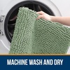 image:imageOLANLY Bathroom Rugs Sets 2 Piece Soft Absorbent Chenille Bath Mats and UShaped Contour Toilet Mat Area Rug Set Machine Washable Bath Carpet Home Decor Accessories 30x2024x20 GreySage Green