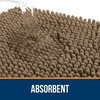 image:imageOLANLY Bathroom Rugs Sets 2 Piece Soft Absorbent Chenille Bath Mats and UShaped Contour Toilet Mat Area Rug Set Machine Washable Bath Carpet Home Decor Accessories 30x2024x20 GreyTan