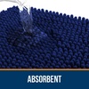 image:imageOLANLY Bathroom Rugs Sets 2 Piece Soft Absorbent Chenille Bath Mats and UShaped Contour Toilet Mat Area Rug Set Machine Washable Bath Carpet Home Decor Accessories 30x2024x20 GreyNavy